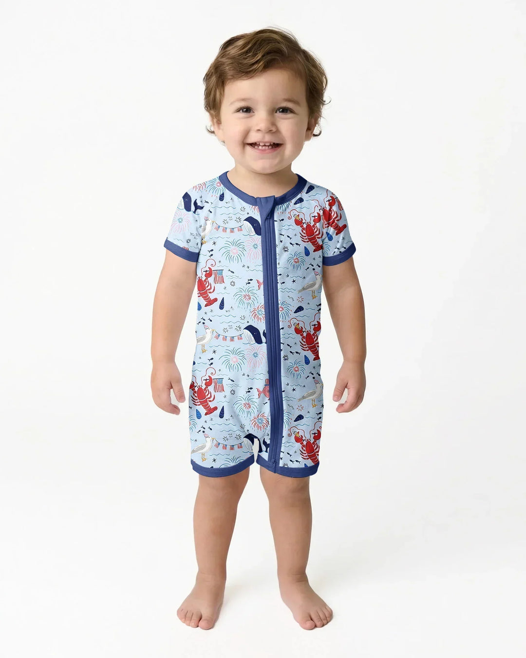 250 Summers Strong Matching Family Bamboo Shorty Zippy