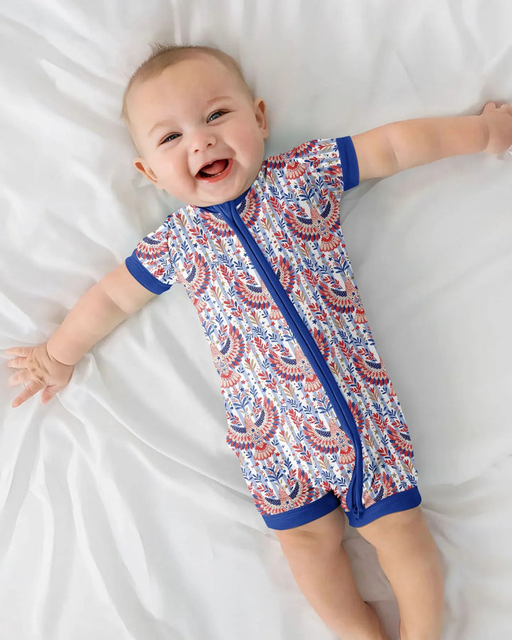 Patriotic Eagle Bamboo Shorty Zippy