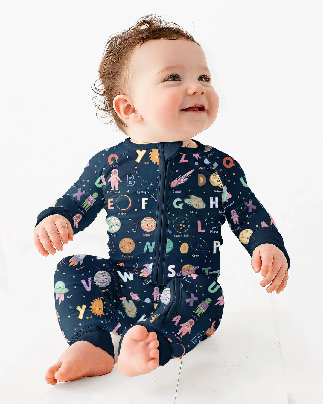 Gerippte Babykleidung mit individuellem Foto - Weich &amp; Skizzenhaft