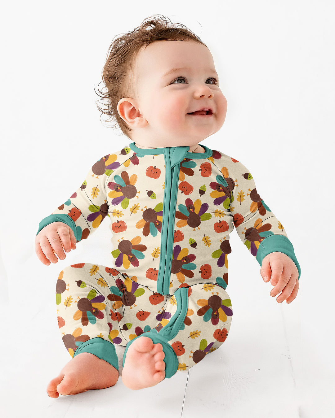 Thankful Turkey Days Bamboo Convertible Zippy