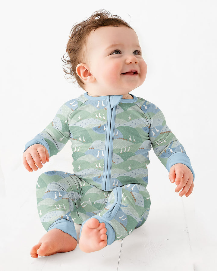 Gerippte Babykleidung mit individuellem Foto - Weich &amp; Skizzenhaft