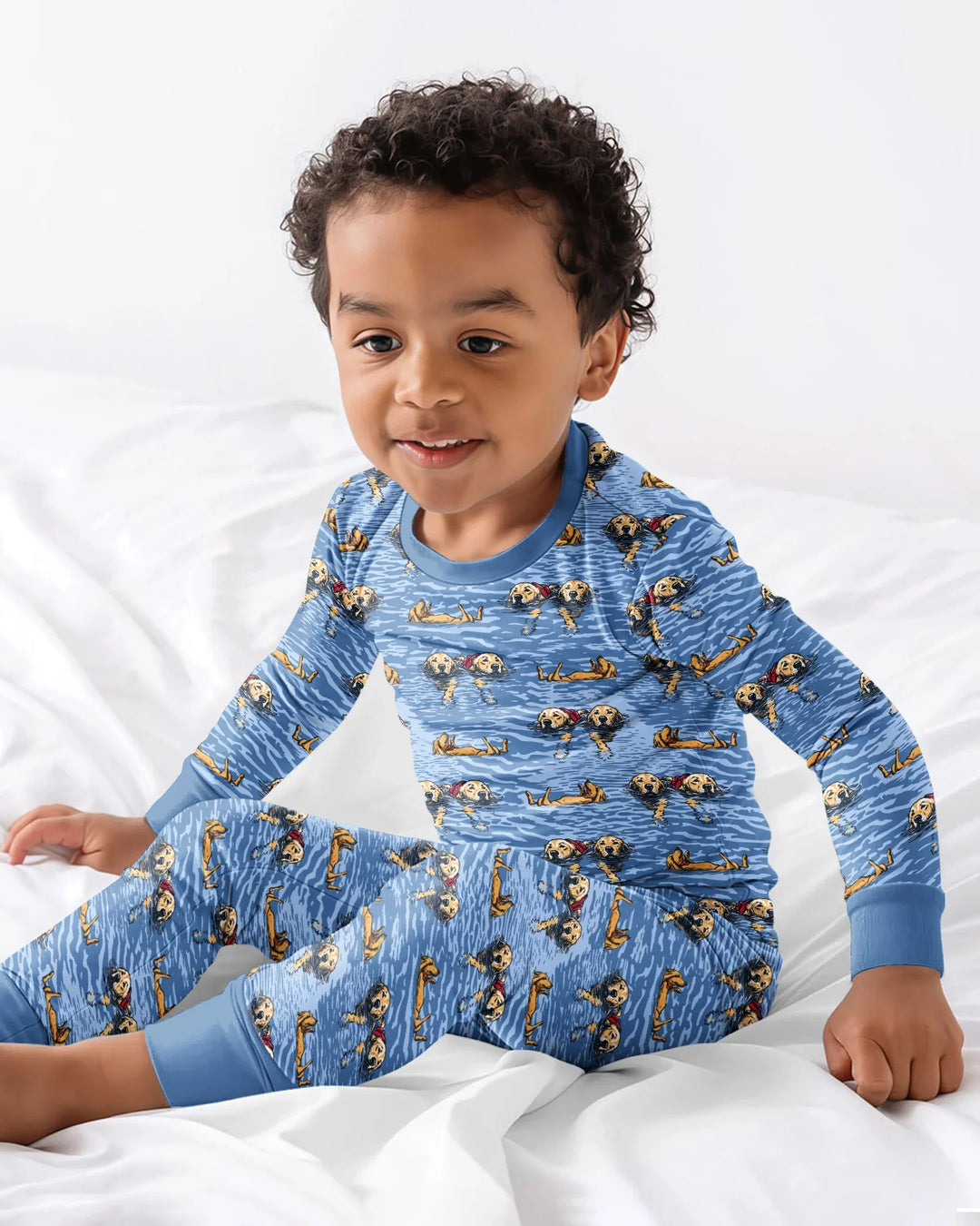 It's Lake Time Bamboo Two Piece Long Sleeve Pajama Set