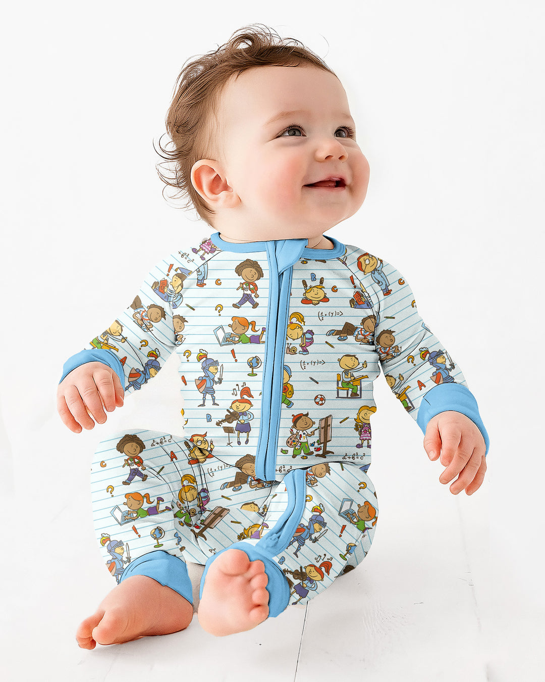 Gerippte Babykleidung mit individuellem Foto - Weich &amp; Skizzenhaft