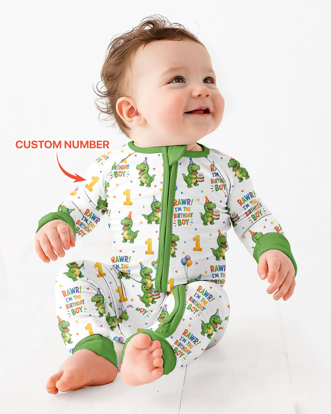 Gerippte Babykleidung mit individuellem Foto - Weich &amp; Skizzenhaft