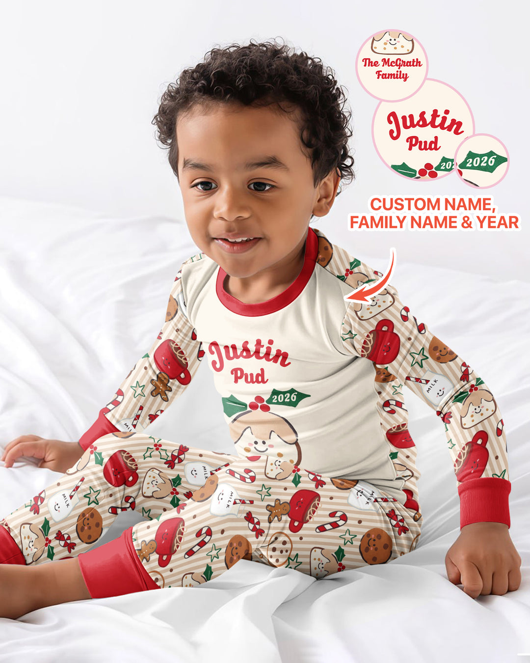 My Little Pudding Bamboo Two Piece Long Sleeve Pajama Set
