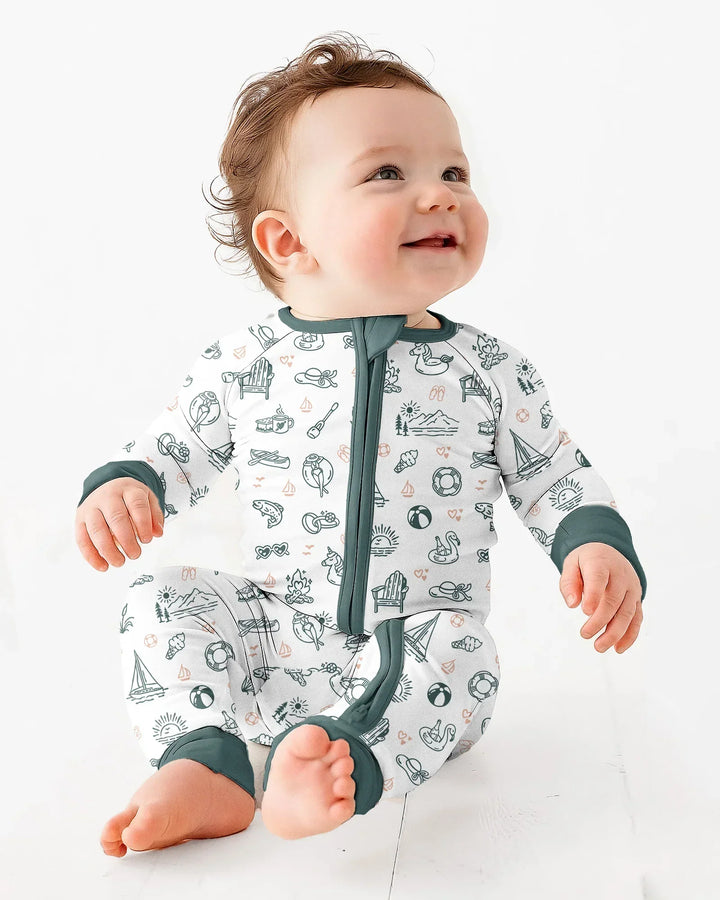Gerippte Babykleidung mit individuellem Foto - Weich &amp; Skizzenhaft