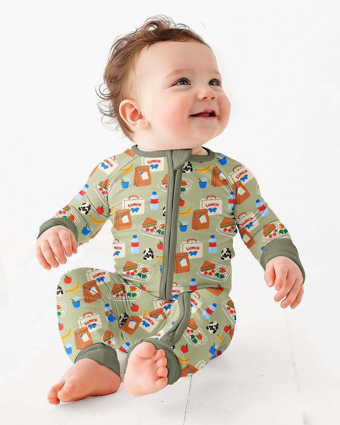 Gerippte Babykleidung mit individuellem Foto - Weich &amp; Skizzenhaft