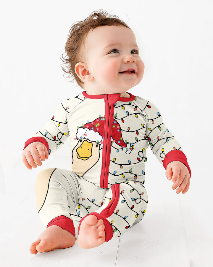 Funny Christmas Goose Bamboo Convertible Zippy