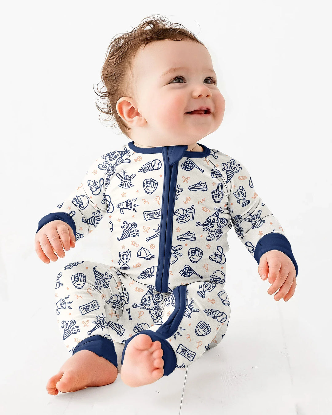 Gerippte Babykleidung mit individuellem Foto - Weich &amp; Skizzenhaft