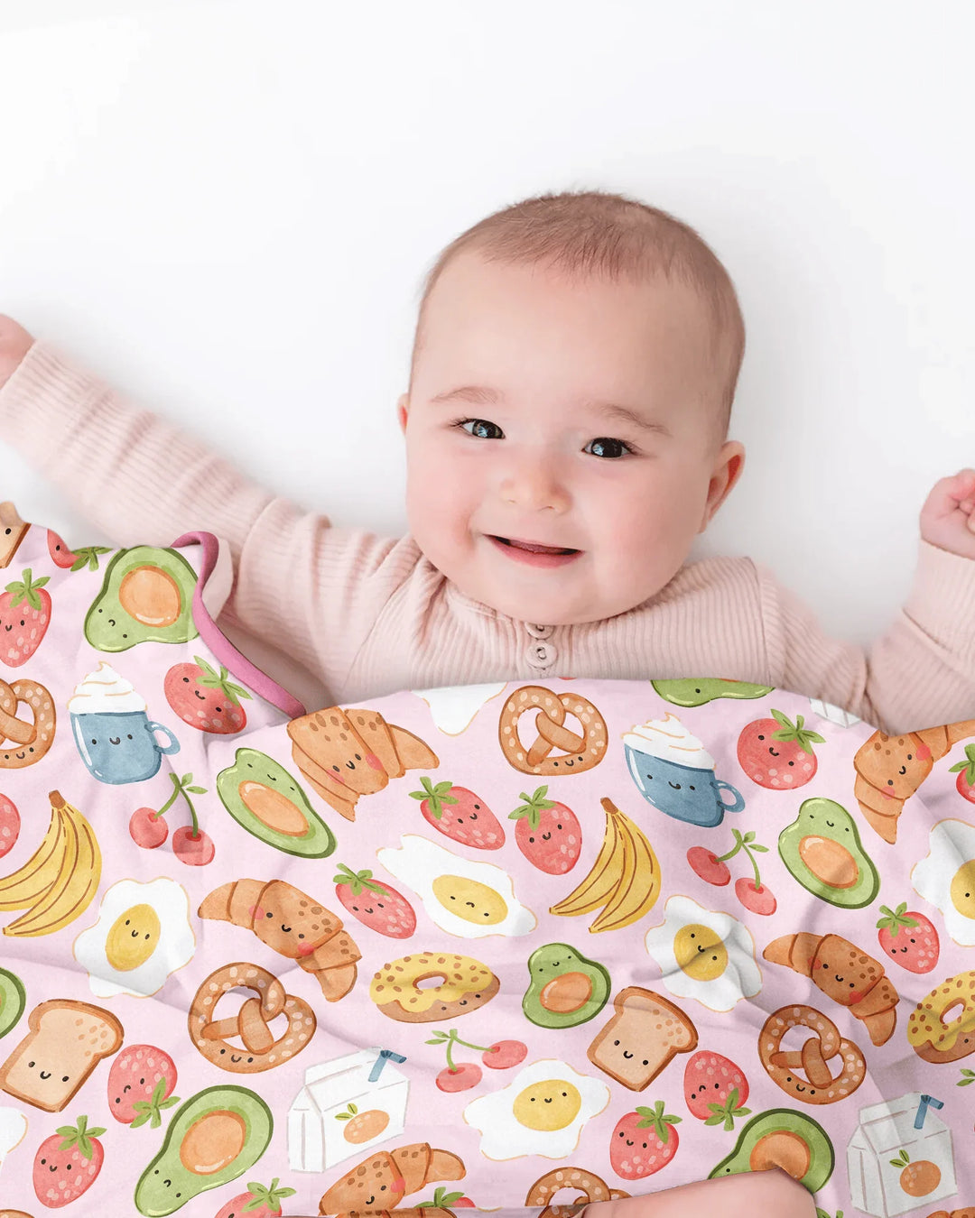 Breakfast Buddies Family Matching Bamboo Blanket