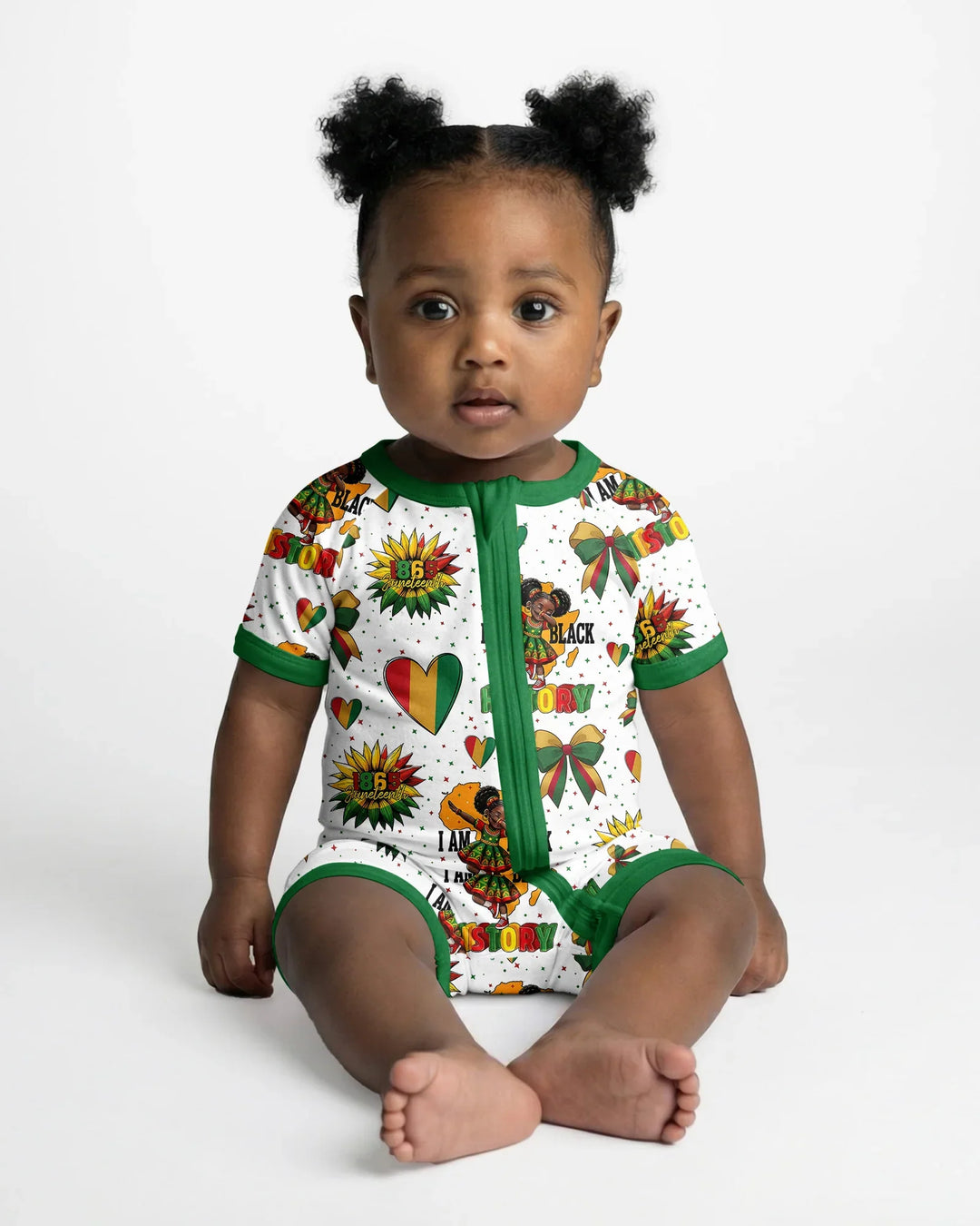 Juneteenth Girl I Am Black History Bamboo Shorty Zippy