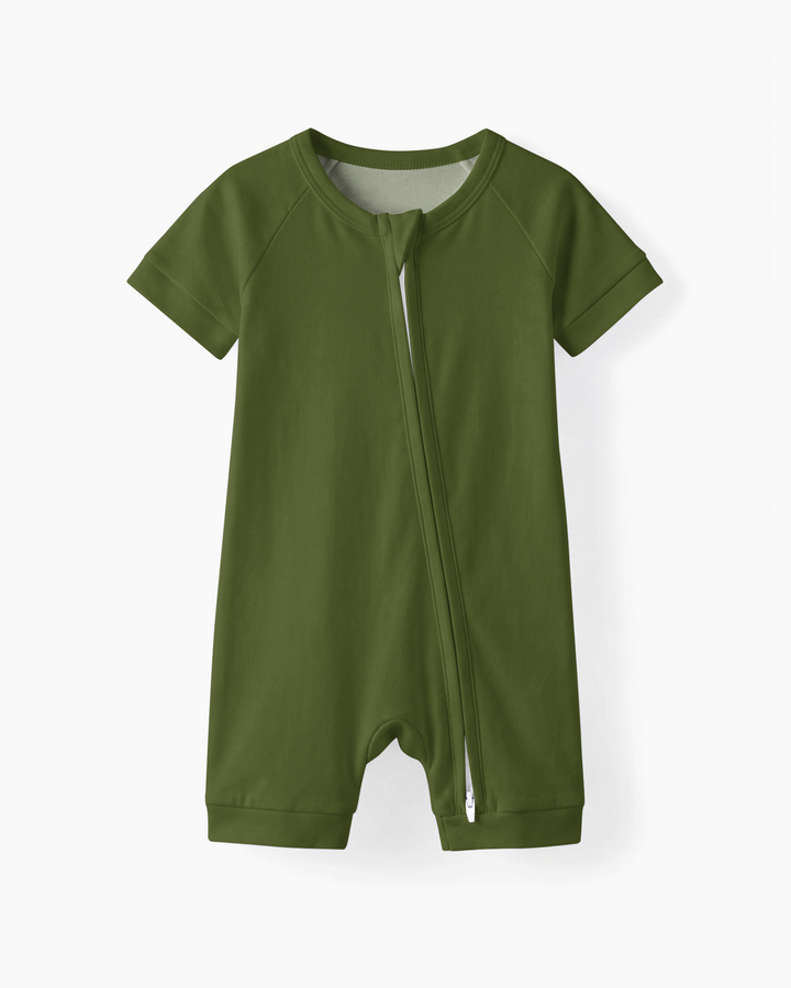 Solid Color Bamboo Shorty Zippy