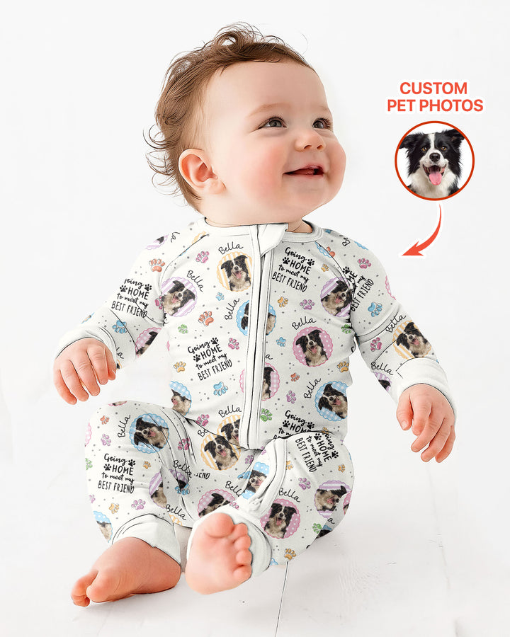Custom Pet Photo My First Best Friend Bamboo Convertible Zippy
