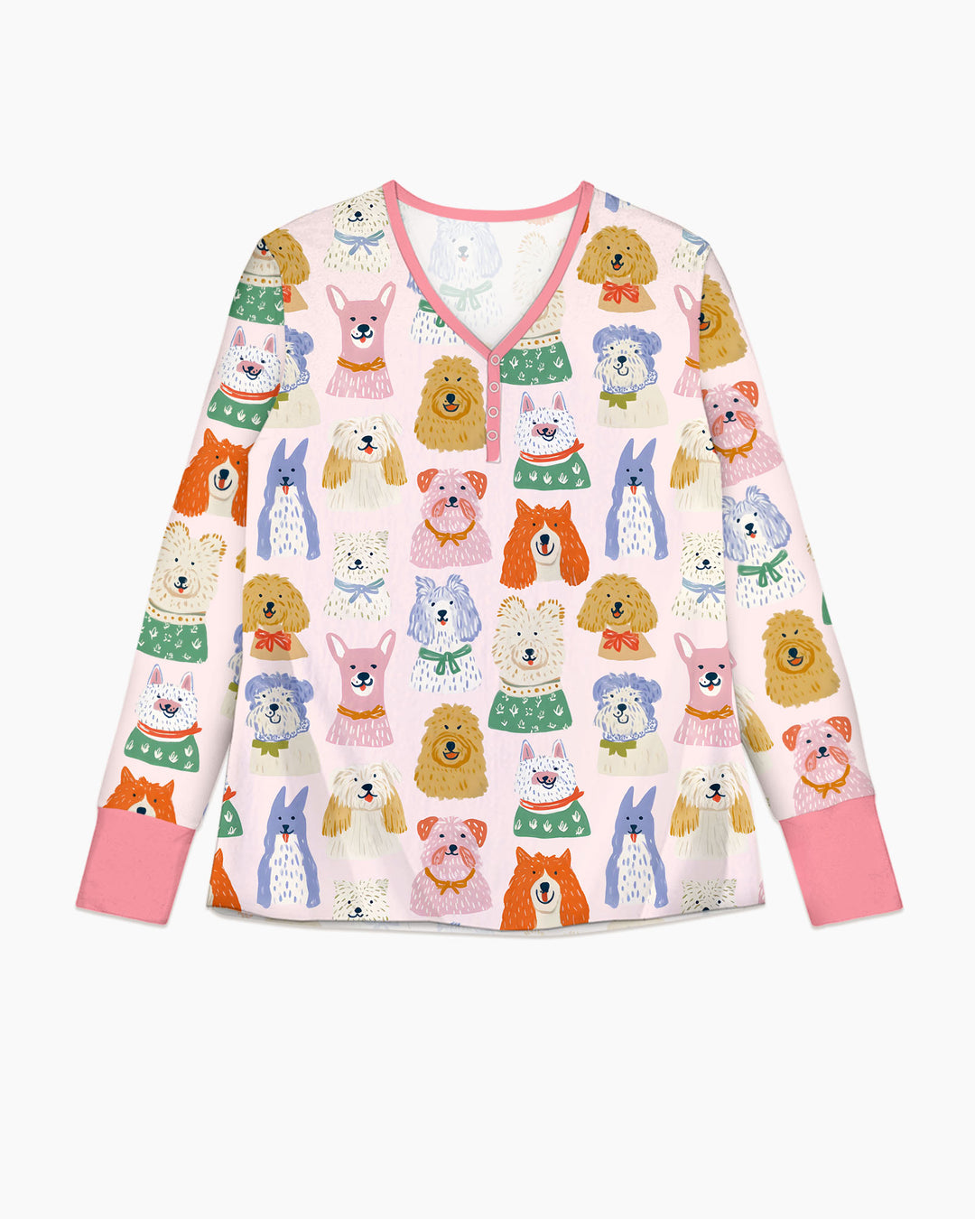 Puppy Portrait Bamboo Women Pajama Set