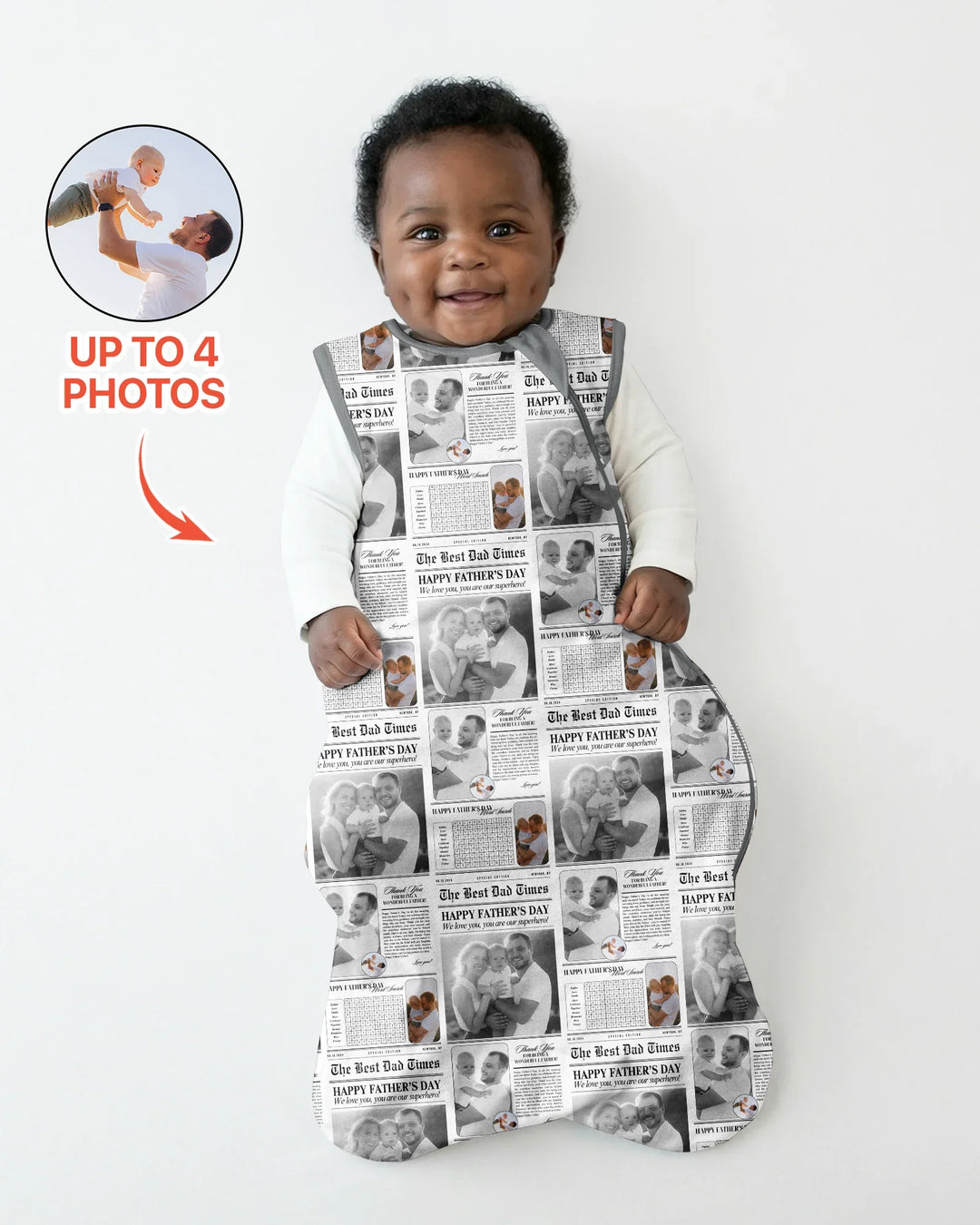Custom Photo The Best Dad Times Bamboo Sleep Bag