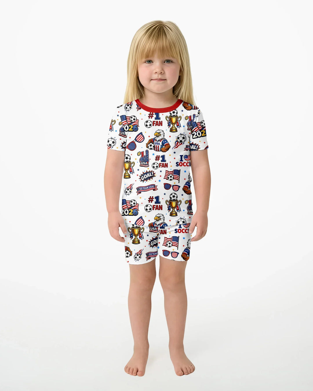 Conjunto de Pijama de Dos Piezas de Bambú con Mangas Cortas y Pantalones Cortos
