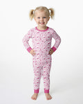 Coastal Mahjong Tiles Bamboo Two Piece Long Sleeve Pajama Set