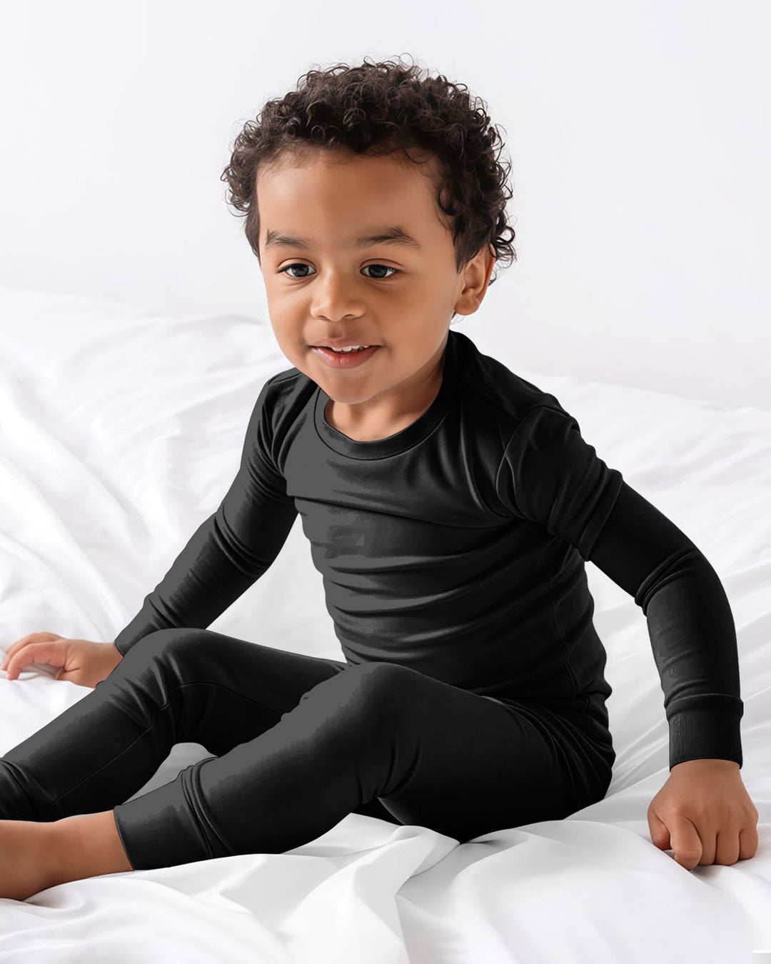 Black Bamboo Two Piece Pajama Set