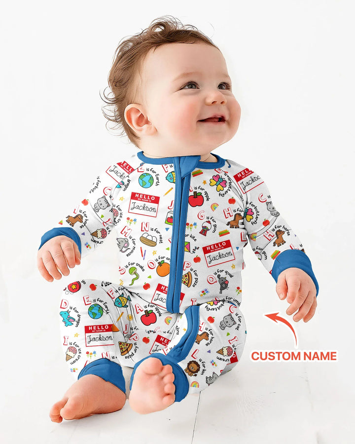 Gerippte Babykleidung mit individuellem Foto - Weich &amp; Skizzenhaft