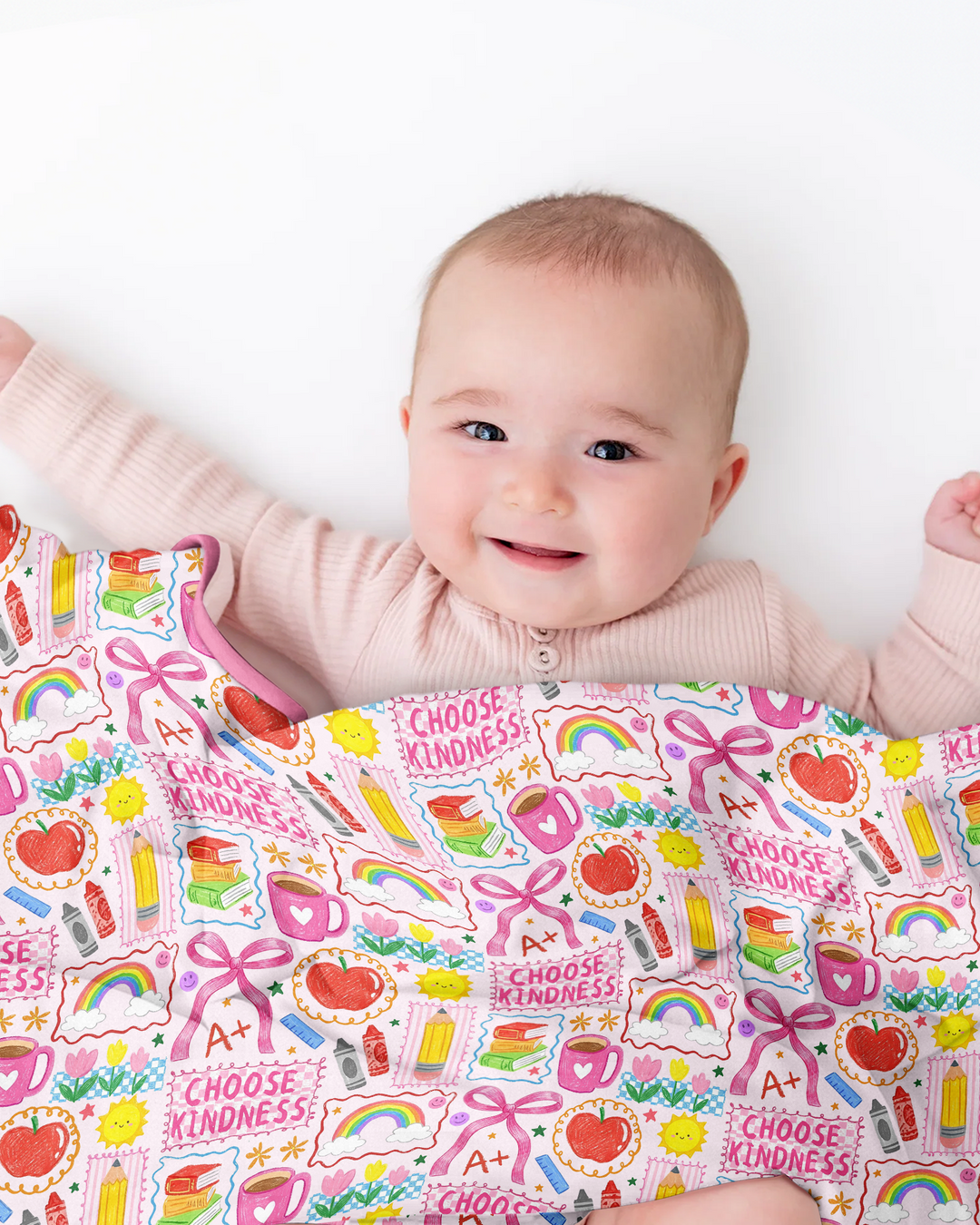 Kindness School Girl Bamboo Blanket