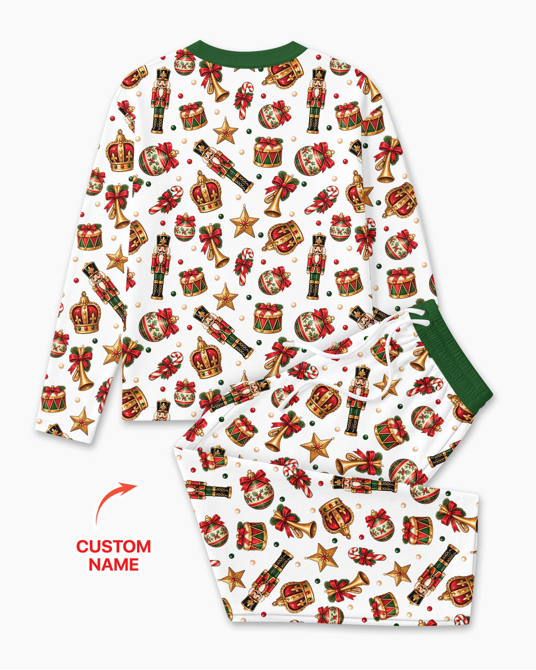 Custom Name Nutcracker The Bow Bamboo Men's Pajama Set