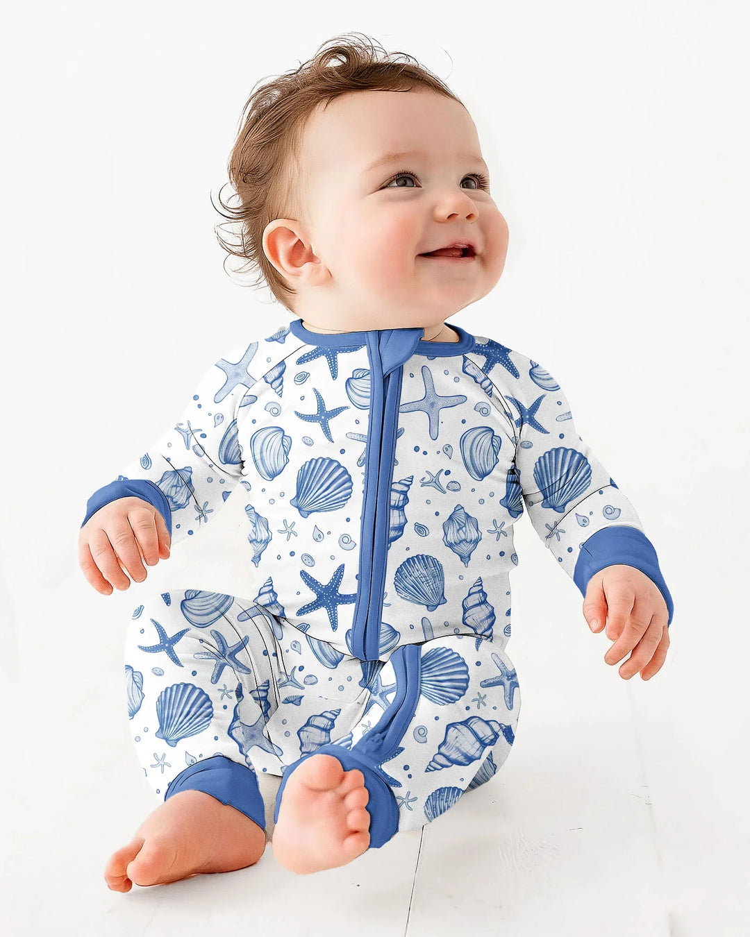 Coastal Charm Family Matching Bamboo Convertible Zippy