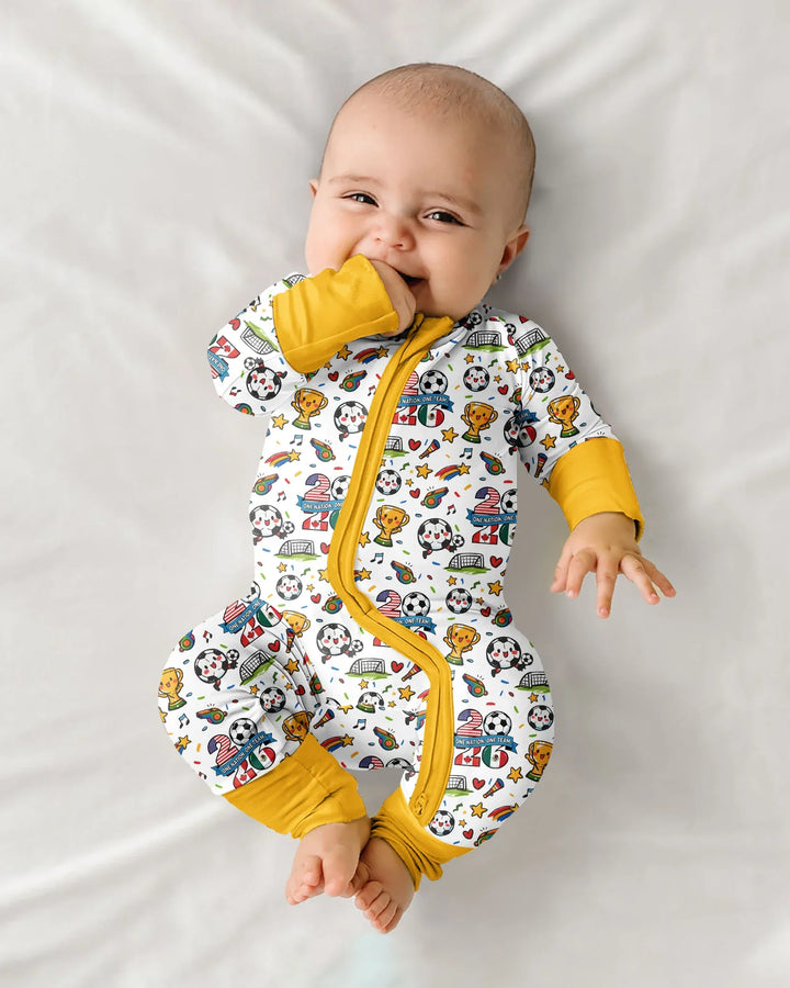 Soccer Fever 2026 Family Matching Bamboo Convertible Zippy