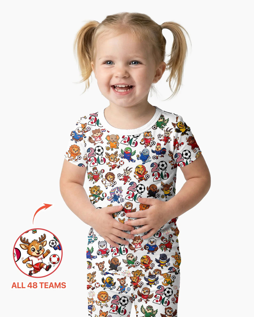 Conjunto de pijama de dos piezas de manga corta de bambú