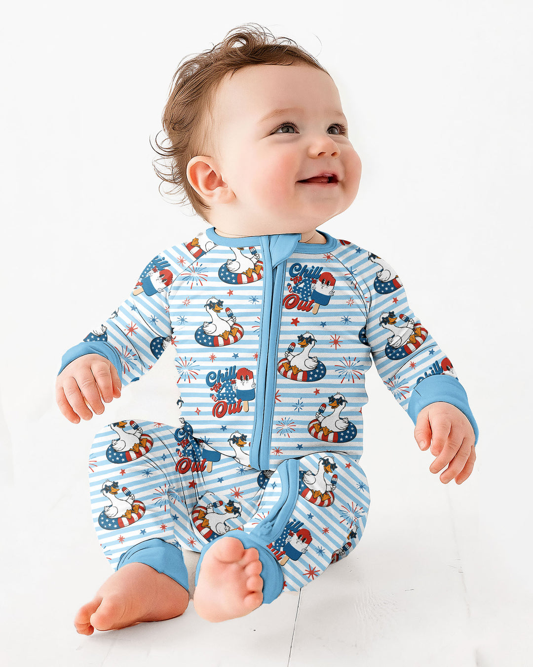 Gerippte Babykleidung mit individuellem Foto - Weich &amp; Skizzenhaft
