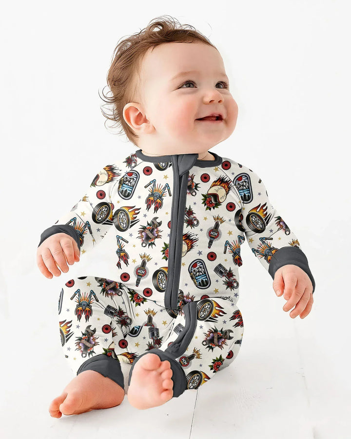 Born to Ride Together Family Matching Bamboo Convertible Zippy