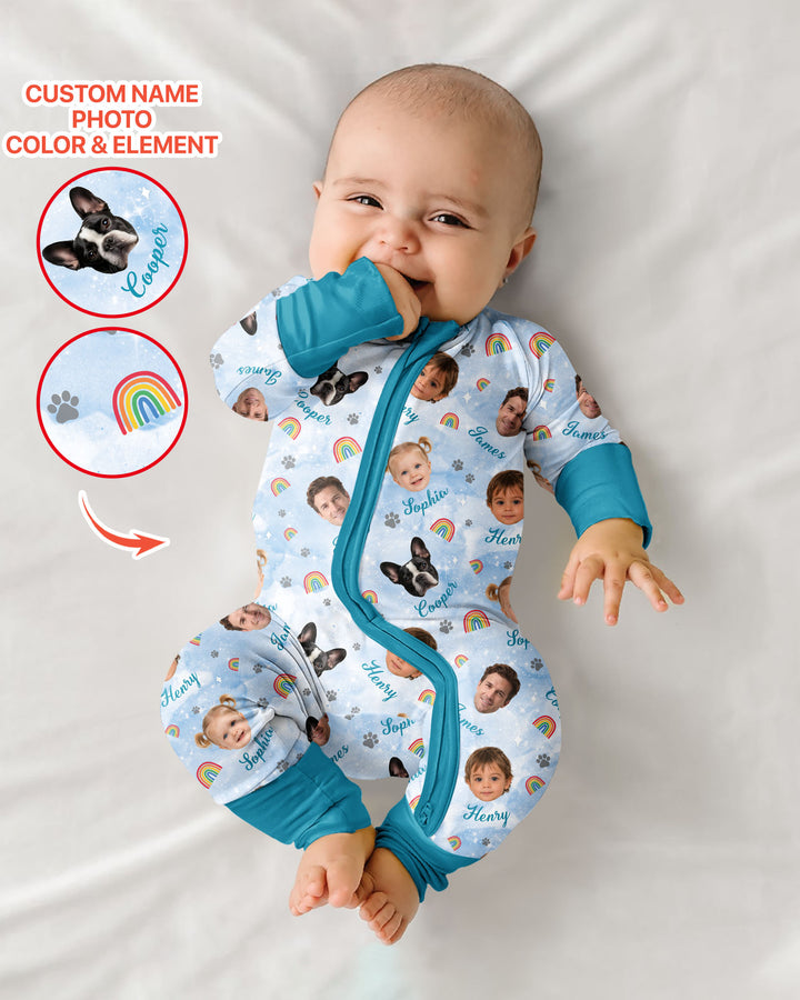Personalized Family Matching Bamboo Convertible Zippy