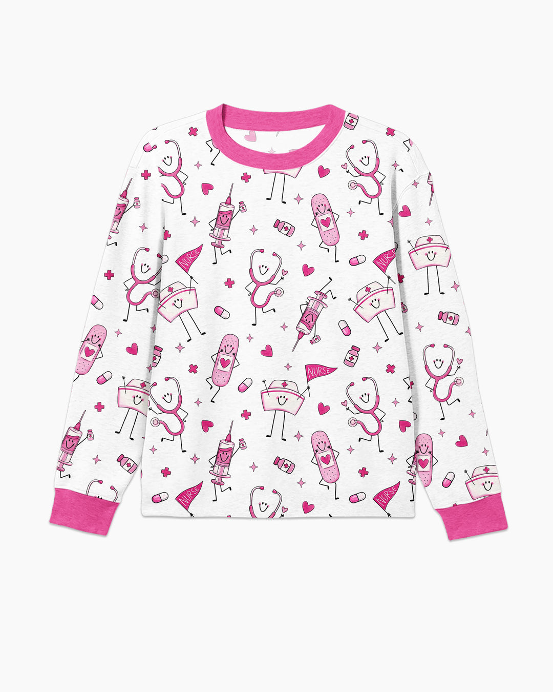 Cute Nurse Crew Bamboo Men's Pajama Set