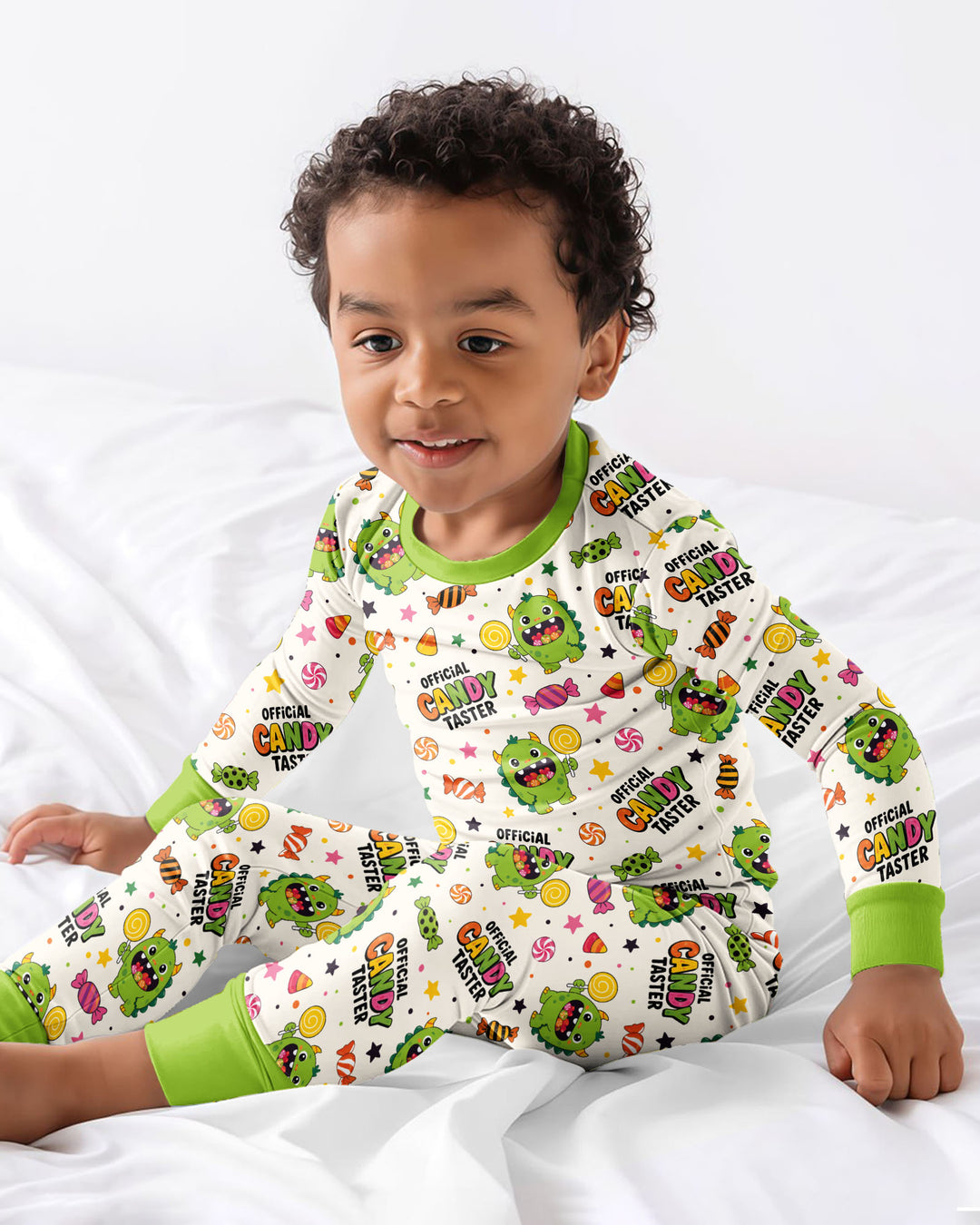 Halloween Official Candy Tester Bamboo Two Piece Long Sleeve Pajama Set