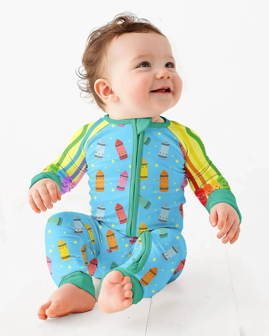 Gerippte Babykleidung mit individuellem Foto - Weich &amp; Skizzenhaft