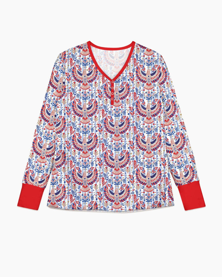 Patriotic Eagle Bamboo Women Pajama Set