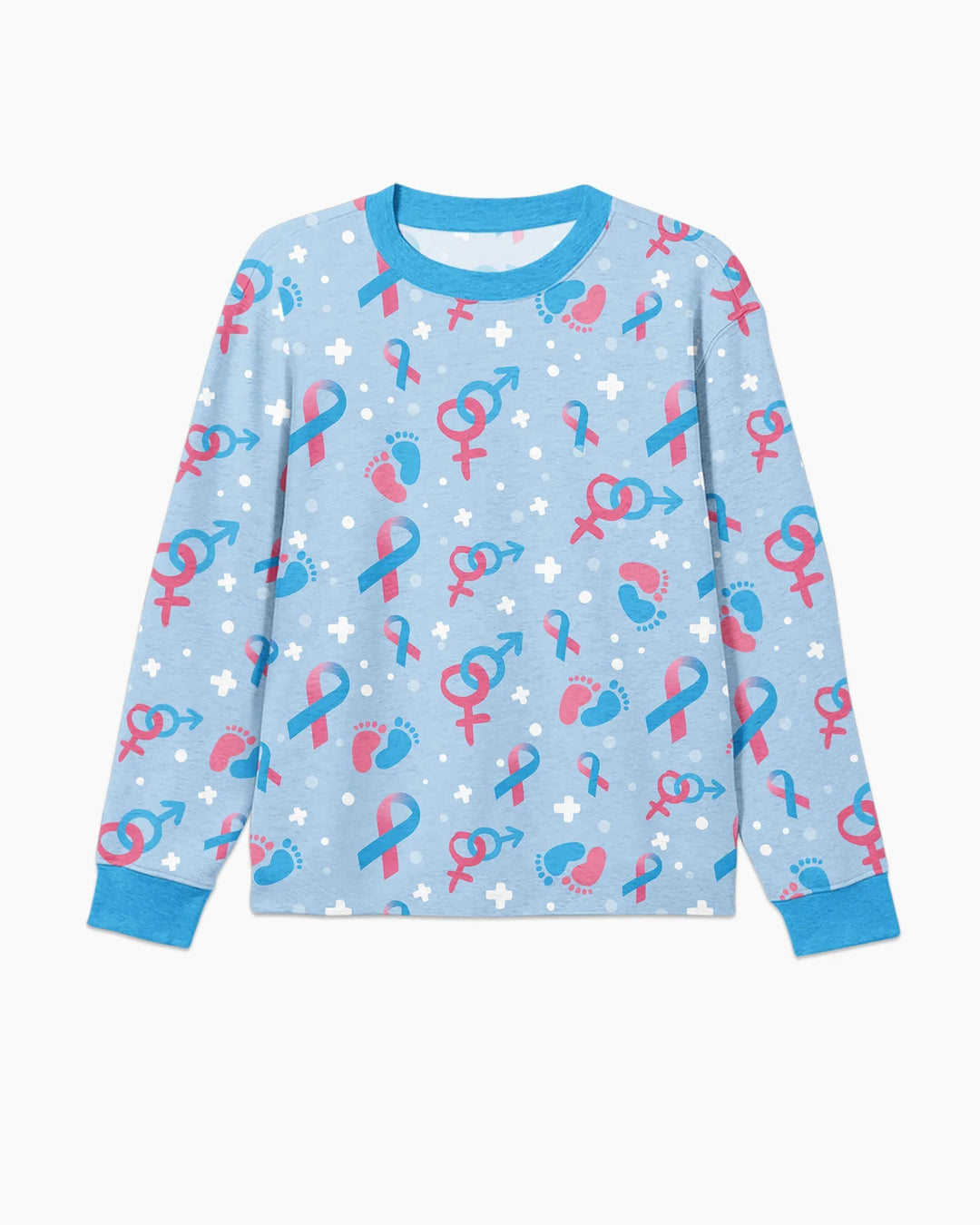 Infertility Awareness Blue and Pink Bamboo Men's Pajama Set