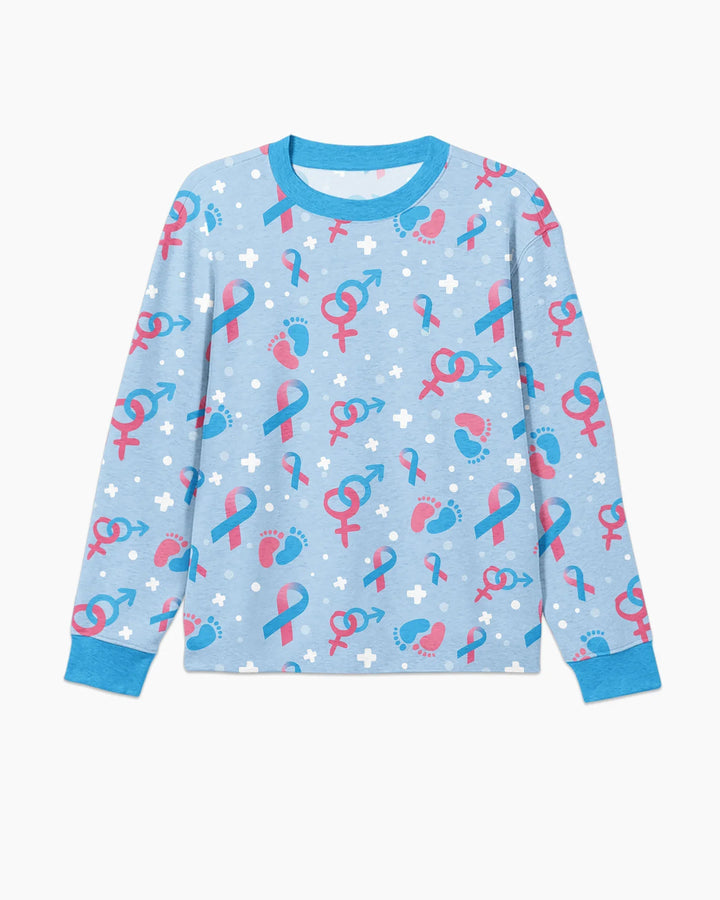 Infertility Awareness Blue and Pink Bamboo Men's Pajama Set