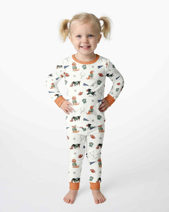 Conjunto de pijama de dos piezas de bambú con mangas largas, plantilla PERSONALIZADA
