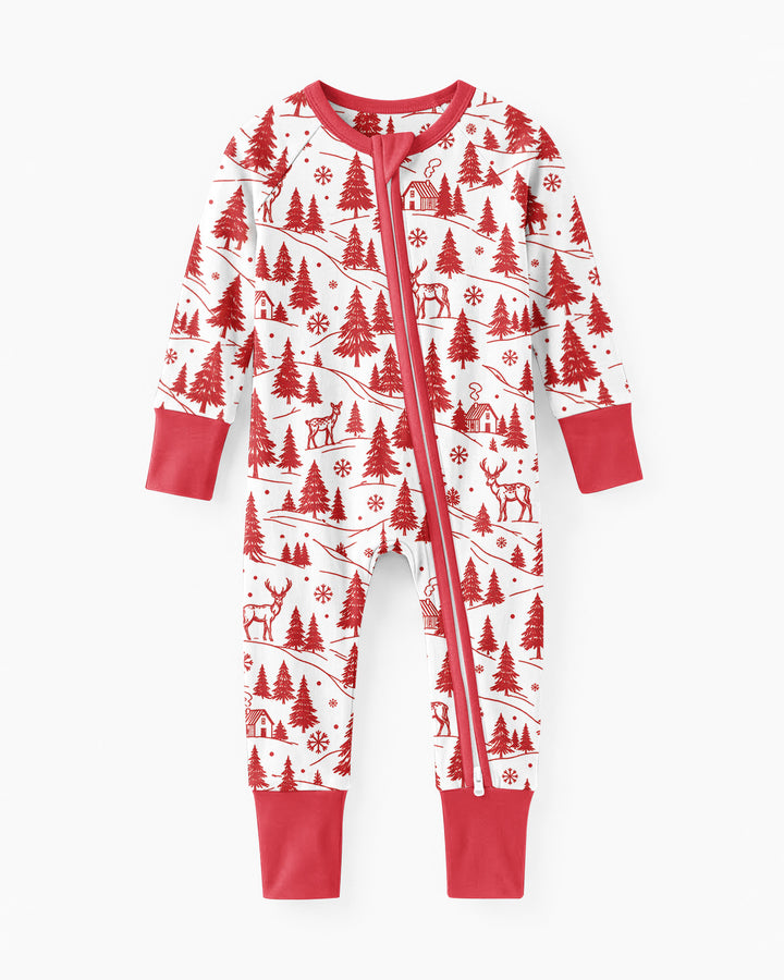 North Pole Train Bamboo Convertible Zippy