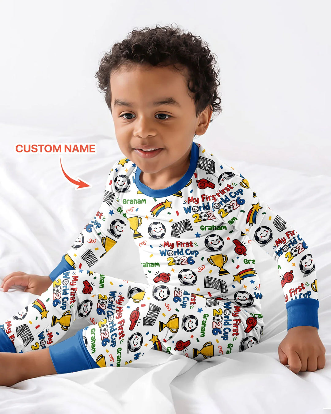 Conjunto de pijama de dos piezas de bambú con mangas largas, plantilla PERSONALIZADA