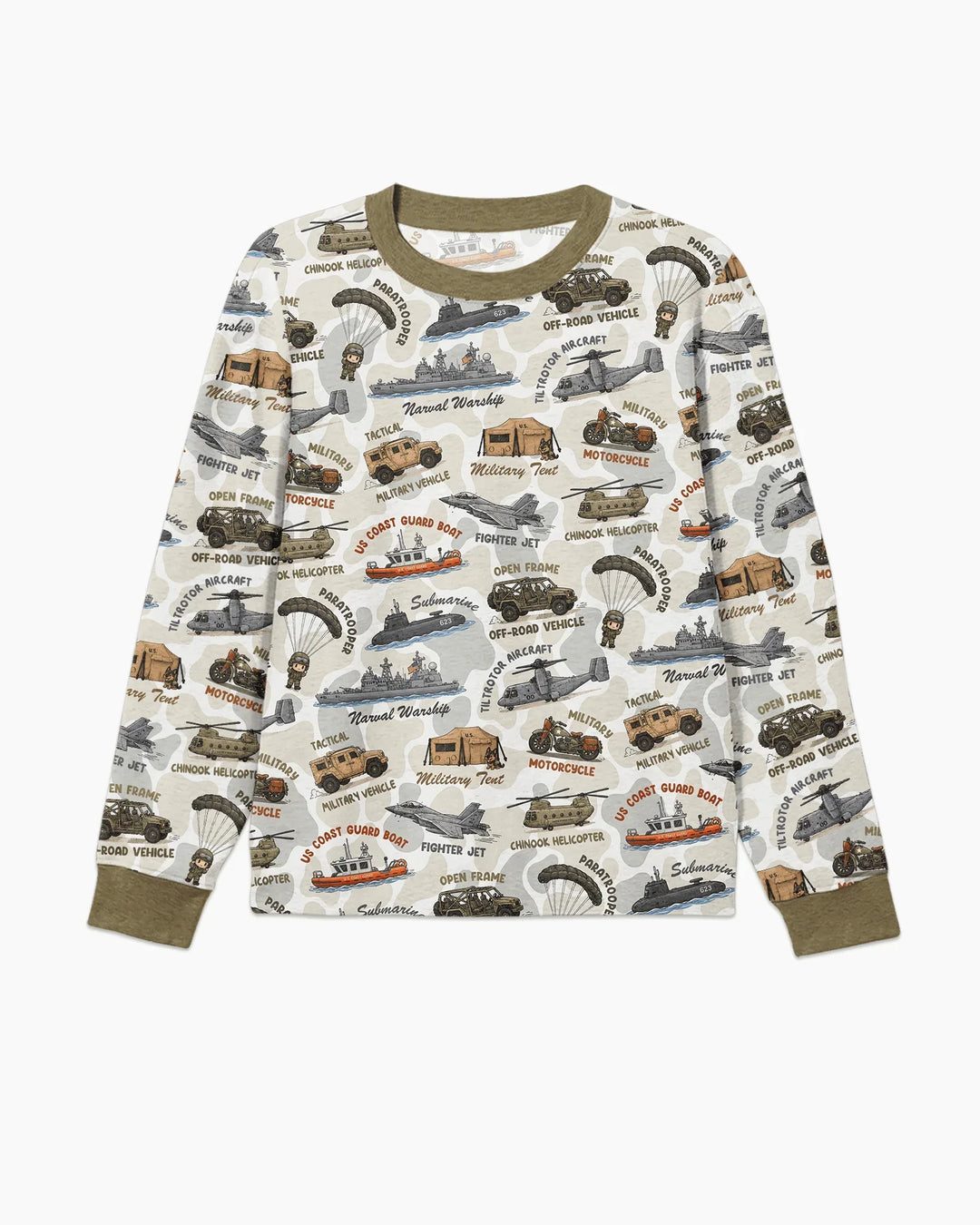 Little Hero Military Family Matching Bamboo Men's Pajama Set