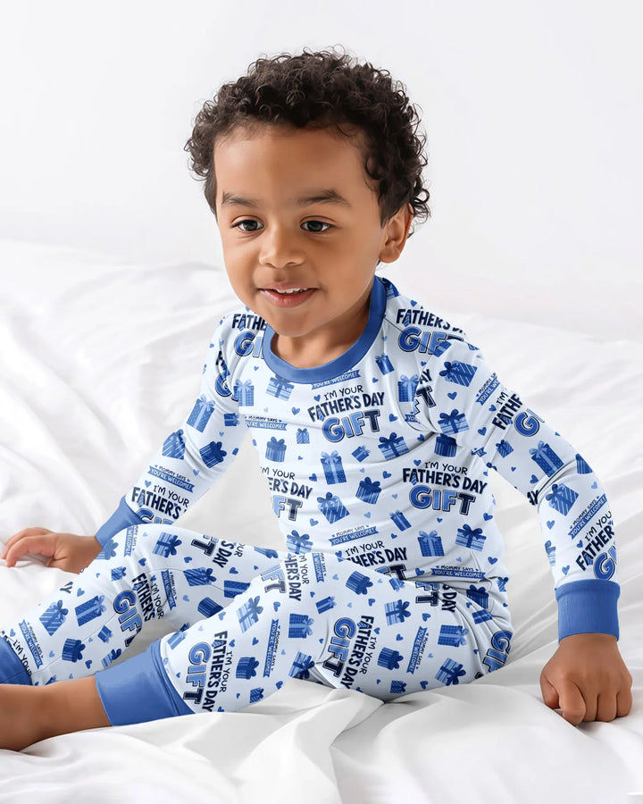 I'm Your Father's Day Gift Bamboo Two Piece Long Sleeve Pajama Set