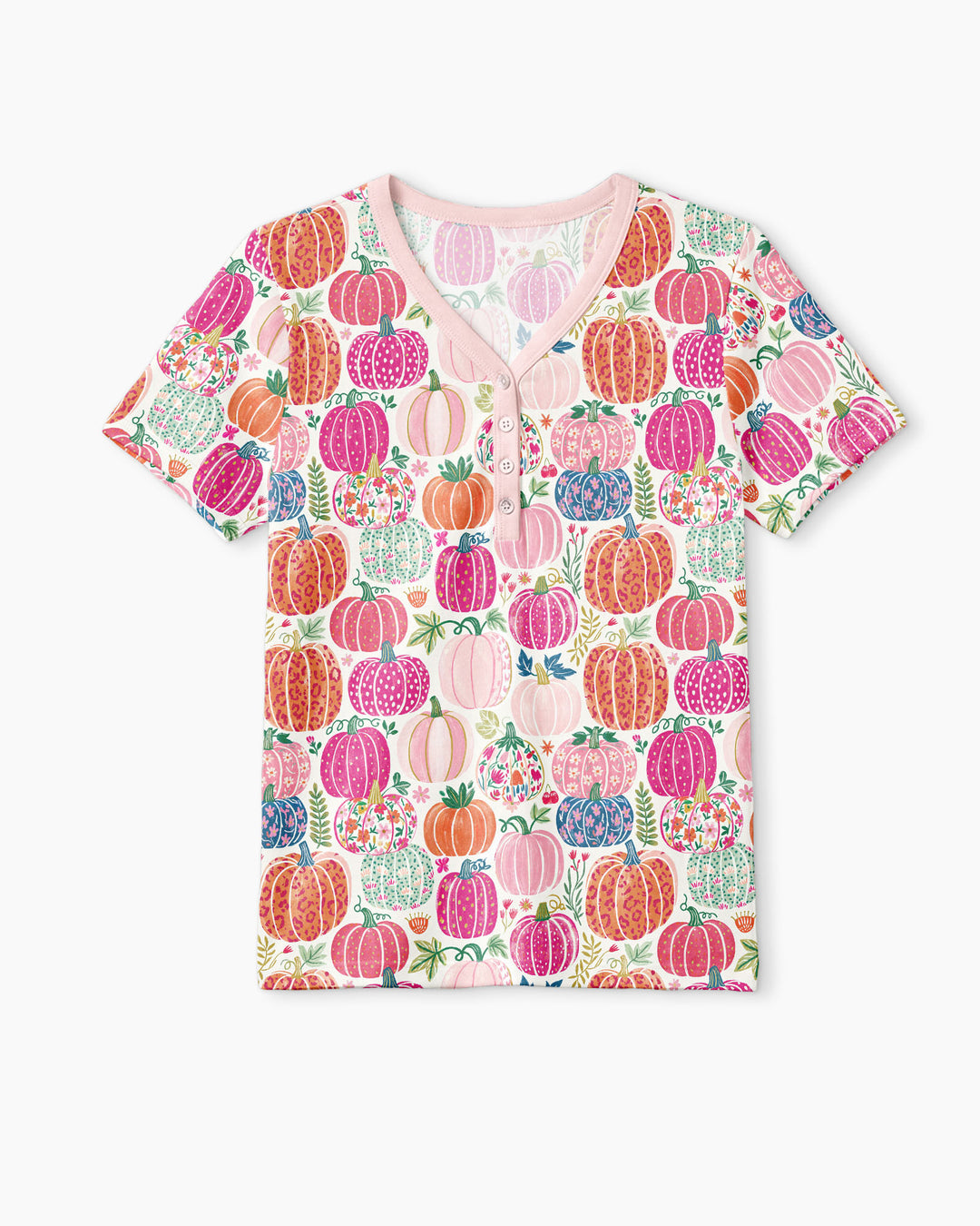 Pumpkin & Bloom Bamboo Women Short Sleeve Short Pajama Set