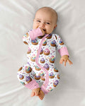 Cute Glitter Dumpling Bamboo Convertible Zippy