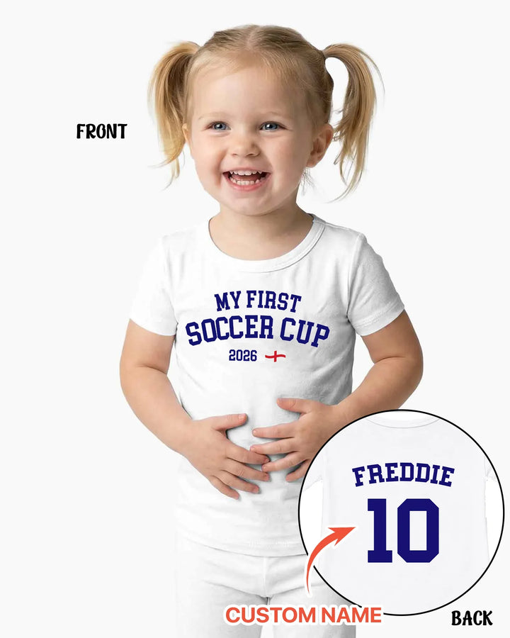 My First Soccer Cup 2026 Bamboo Two Piece Short Sleeve Pajama Set