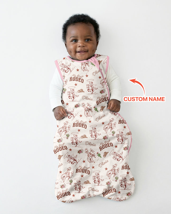 Custom Name First Rodeo Family Matching Bamboo Sleep Bag