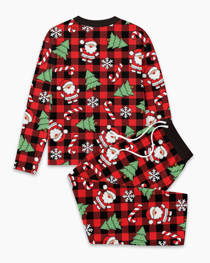 Custom Name Family Matching Christmas Crew Making Memories Together Bamboo Men's Pajama Set