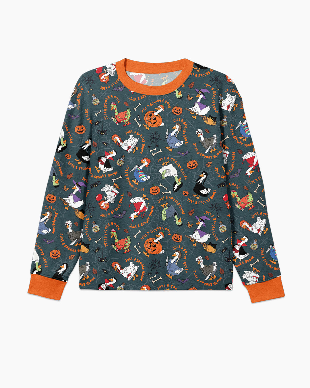 Just A Spooky Goose Family Matching Bamboo Men's Pajama Set
