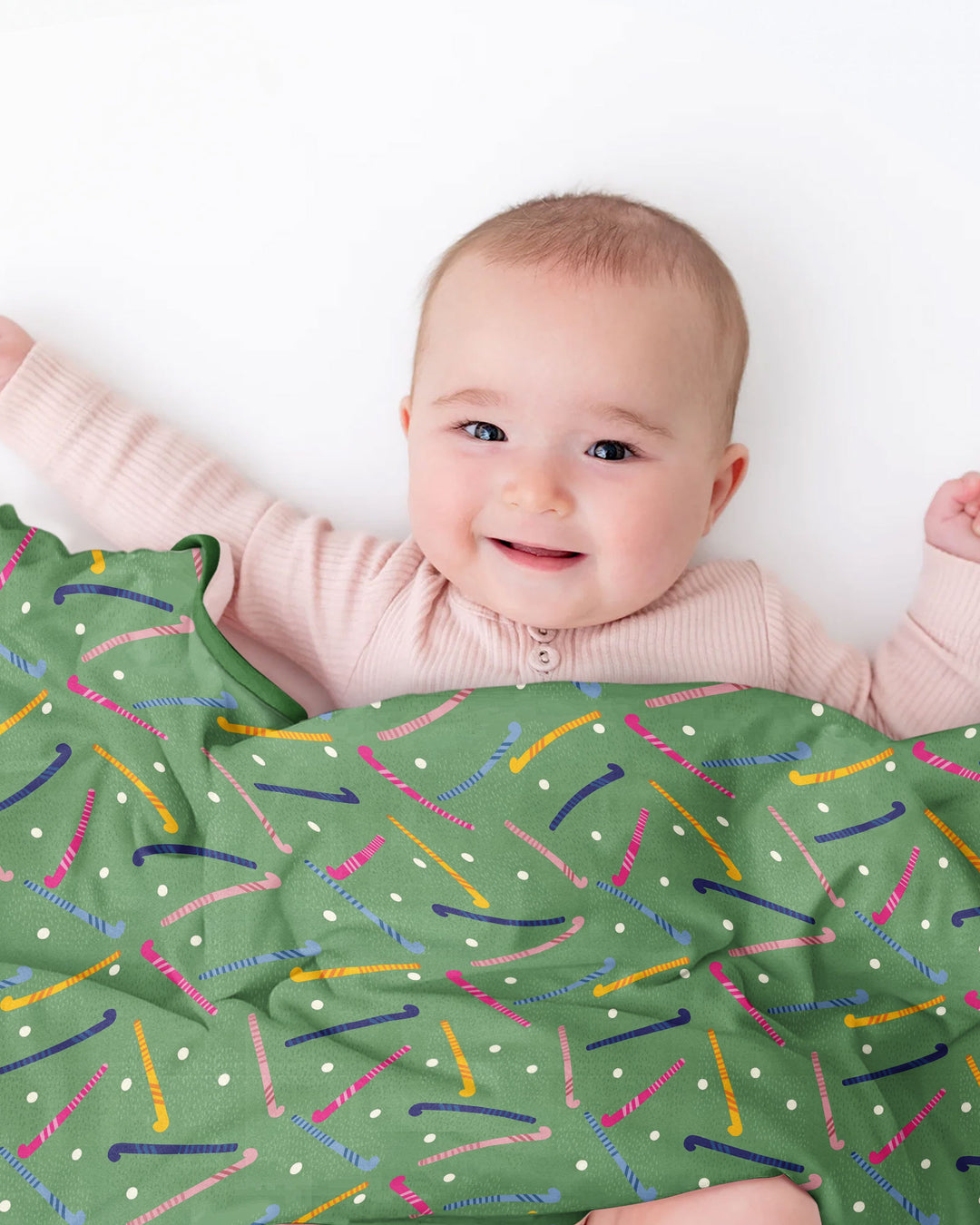 Field Hockey Fun Bamboo Blanket