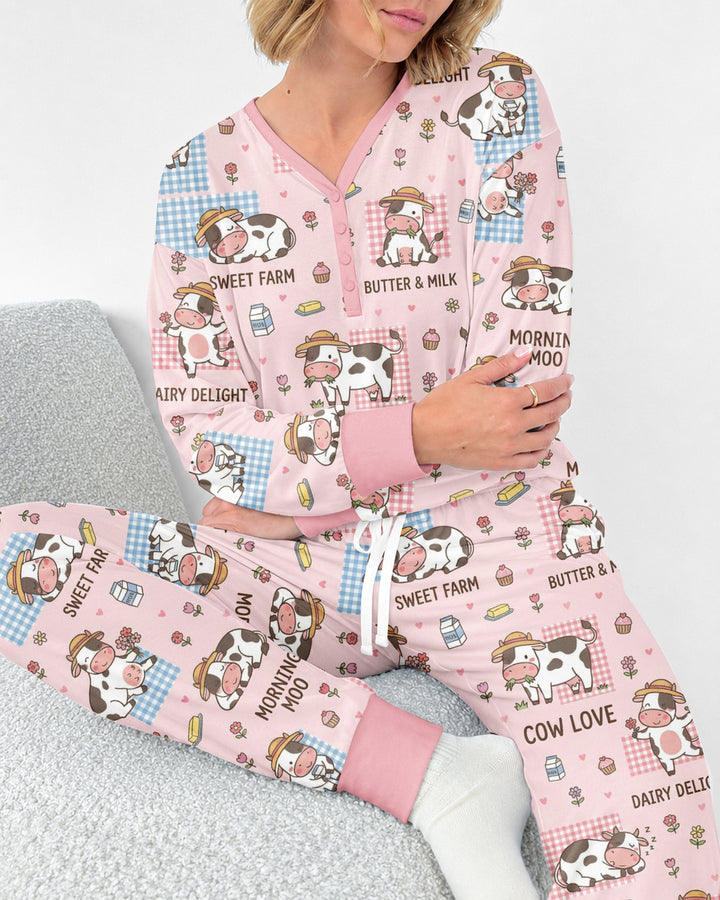 Drowned In Buttercream Bamboo Women Pajama Set